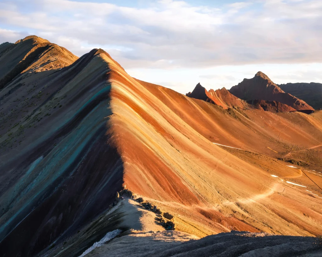 A Montanha das Cores, um ponto turístico em Cusco, Peru