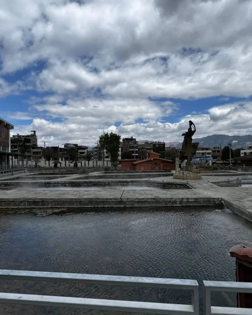 The Inca Baths, the thermal water refuge of the Incas in Cajamarca, Peru