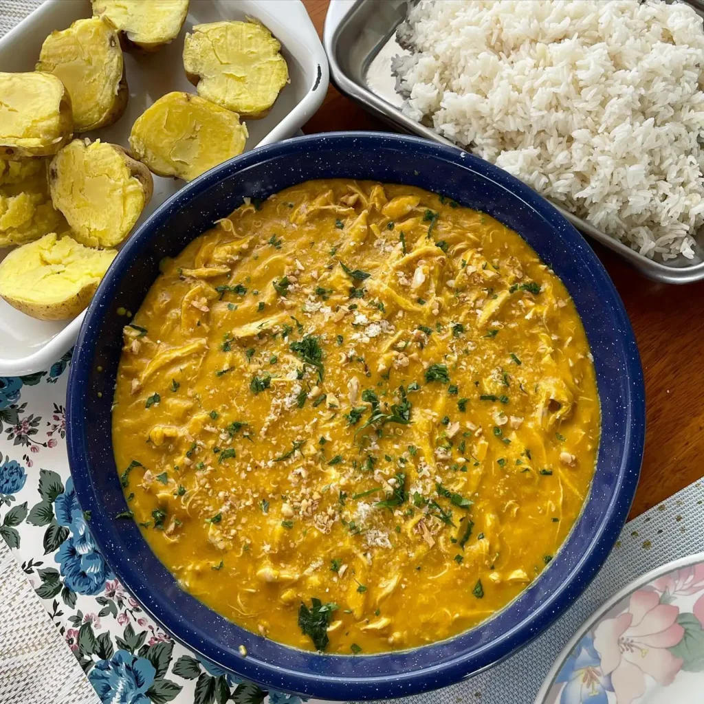 Ají de Gallina plato típico de la costa peruana