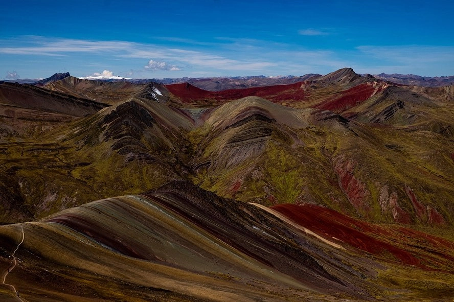 Vista de toda a cordilheira de Palcoyo