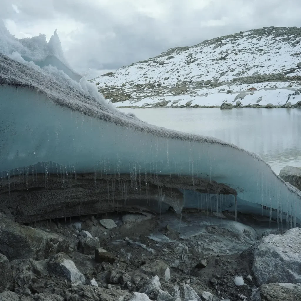 The world's largest tropical glacier at Quelccaya Glacier