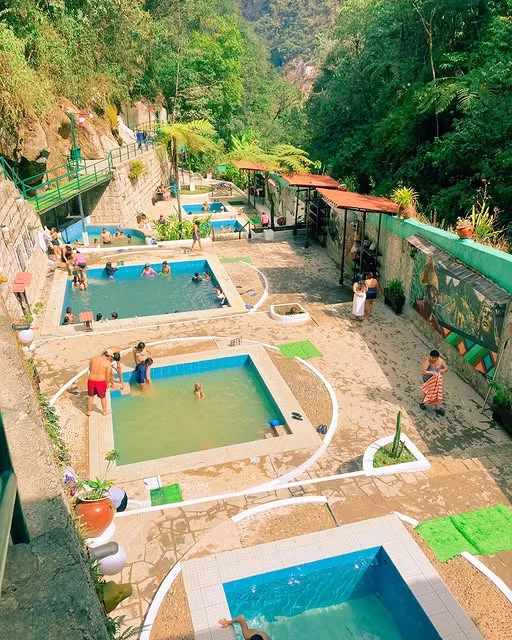 The hot springs in Aguas Calientes