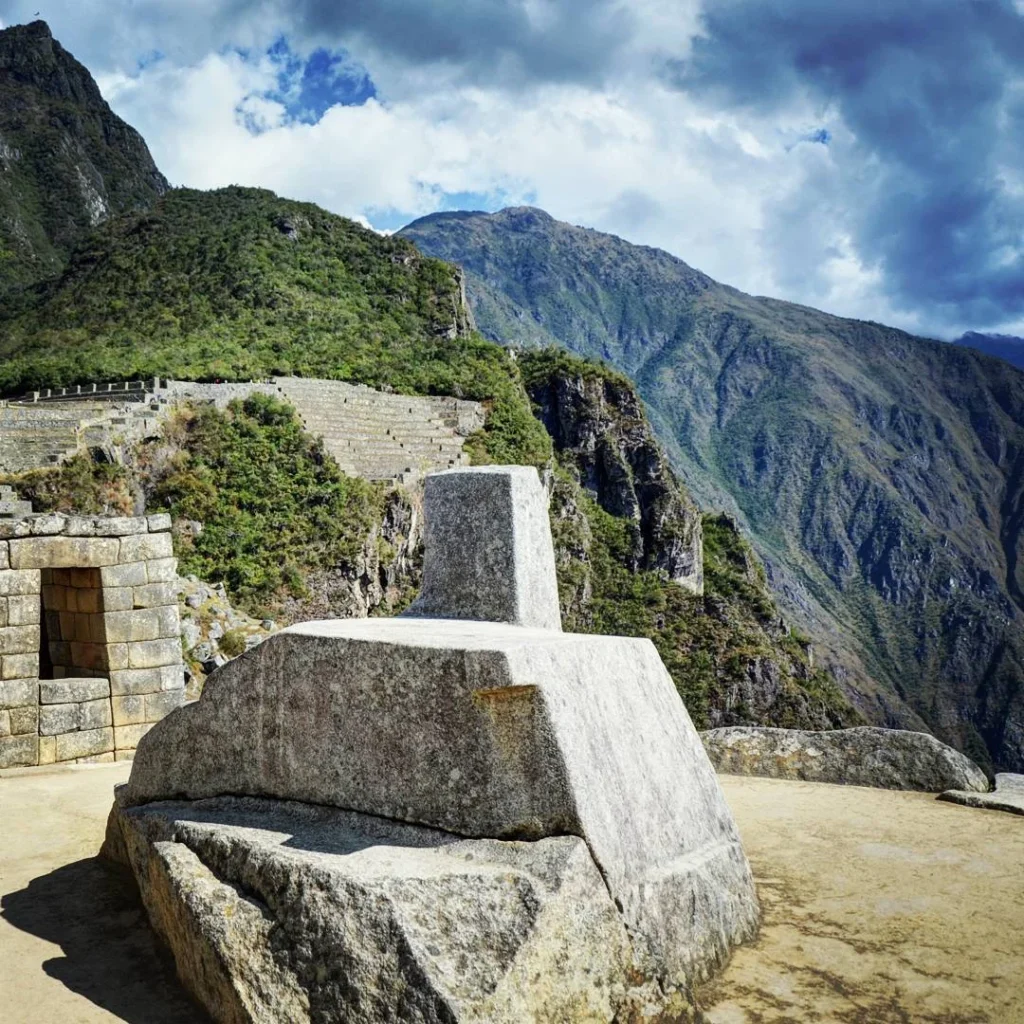 The Intihuatana, one of the emblematic elements of Machu Picchu