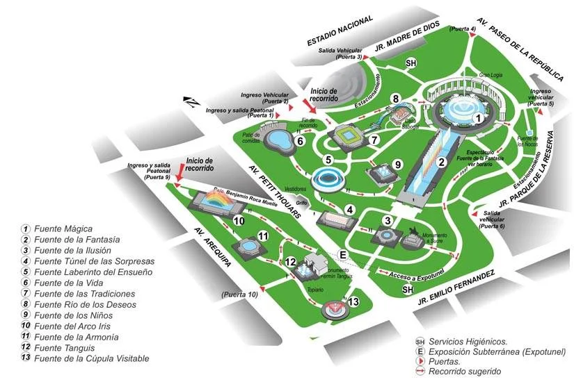 image 1 1 Tourist map of the Water Park Lima