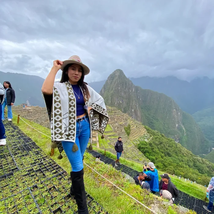Turista Montaña Machu Picchu
