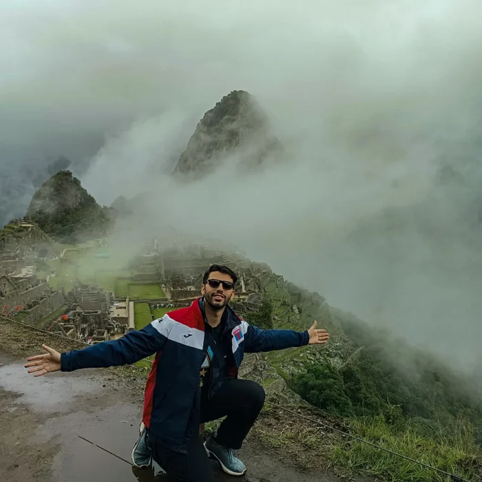 Turista en Machu Picchu