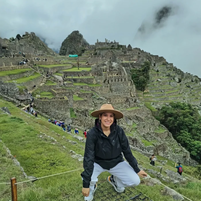 Turista Mirador Machu Picchu