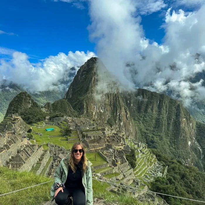 Turista Mirador Machu Picchu