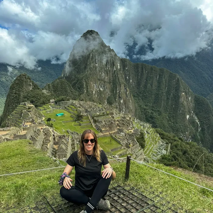 Turista Mirador Machu Picchu