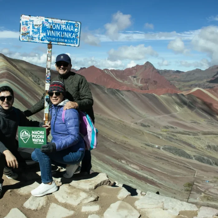 Turistas Llegada Montaña