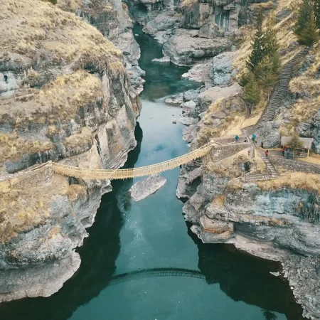 Vista Aérea Puente Qeswachaka